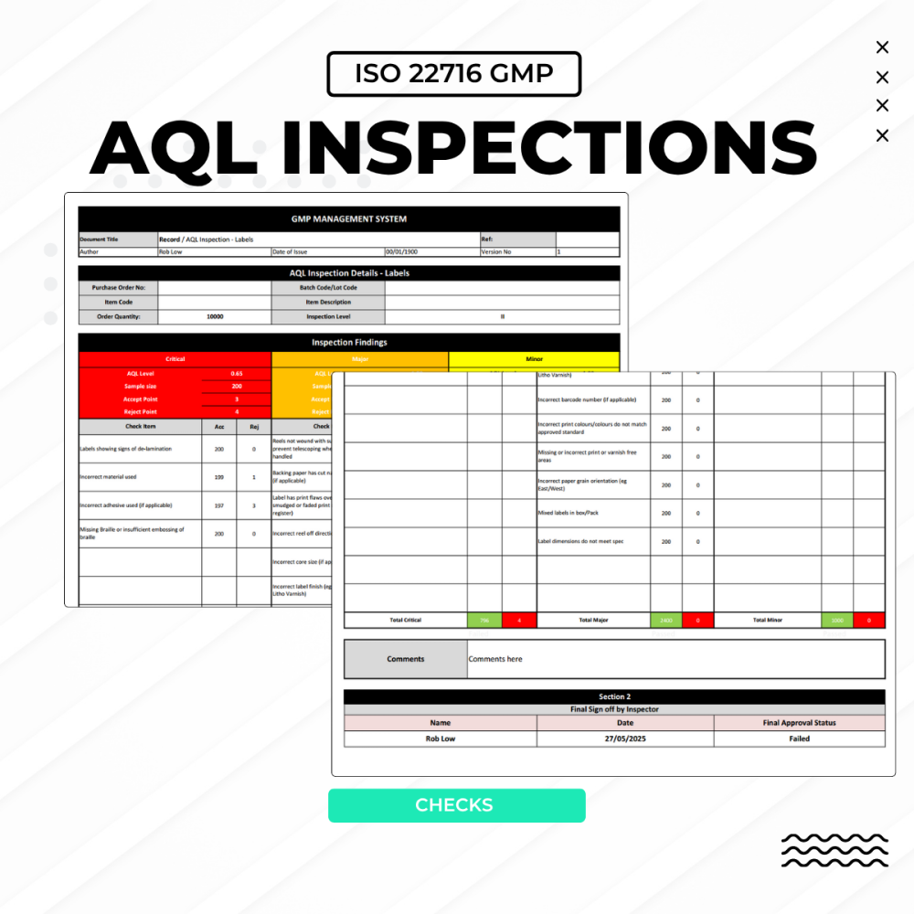 AQL Checklists - Image 3